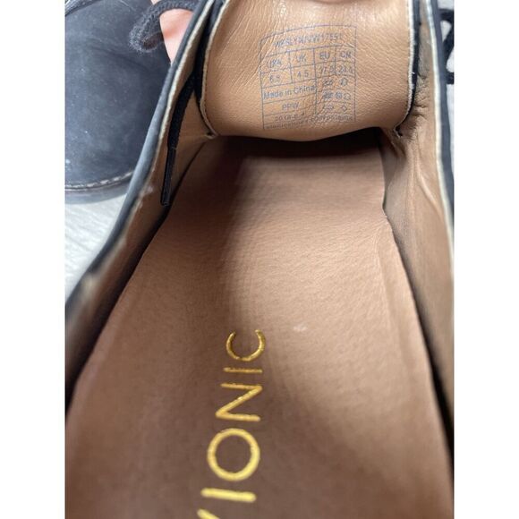 Vionic Weslyn Black Leather Oxfords Comfort Casual Shoes Women Sz 6.5M US/37.5EU - Picture 10 of 16